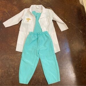 Kids Green Scrub Set with Jacket